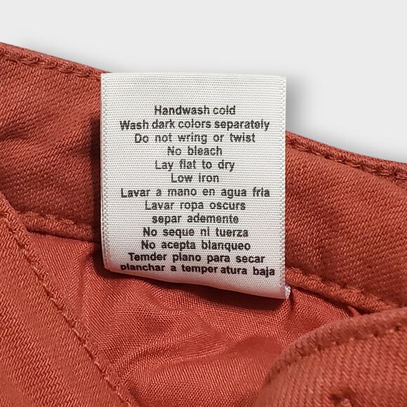 Judy Blue Terracotta Mid Rise Slim Bootcut Jean Sz 5/27 Orange Garment Dyed - Picture 8 of 12